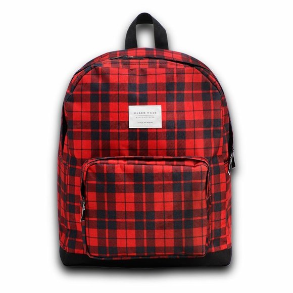 Buffalo Check Red/Black Backpack Designed by: Cynthia Lupoff - Picture 1 of 3